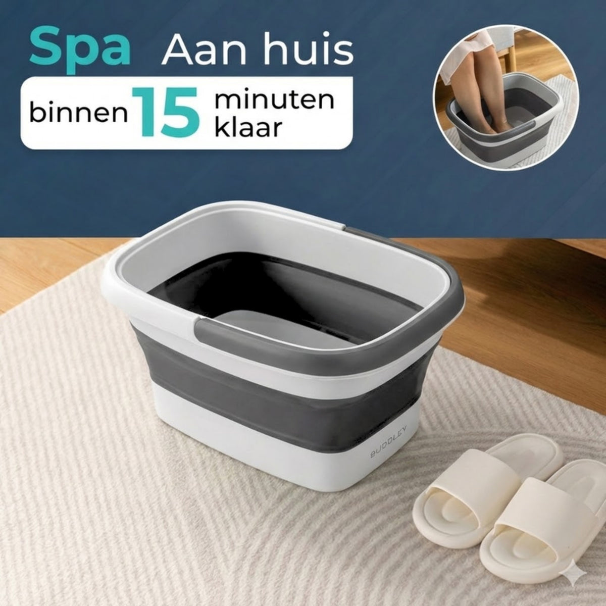 Massagebodem van het inklapbare voetenbad