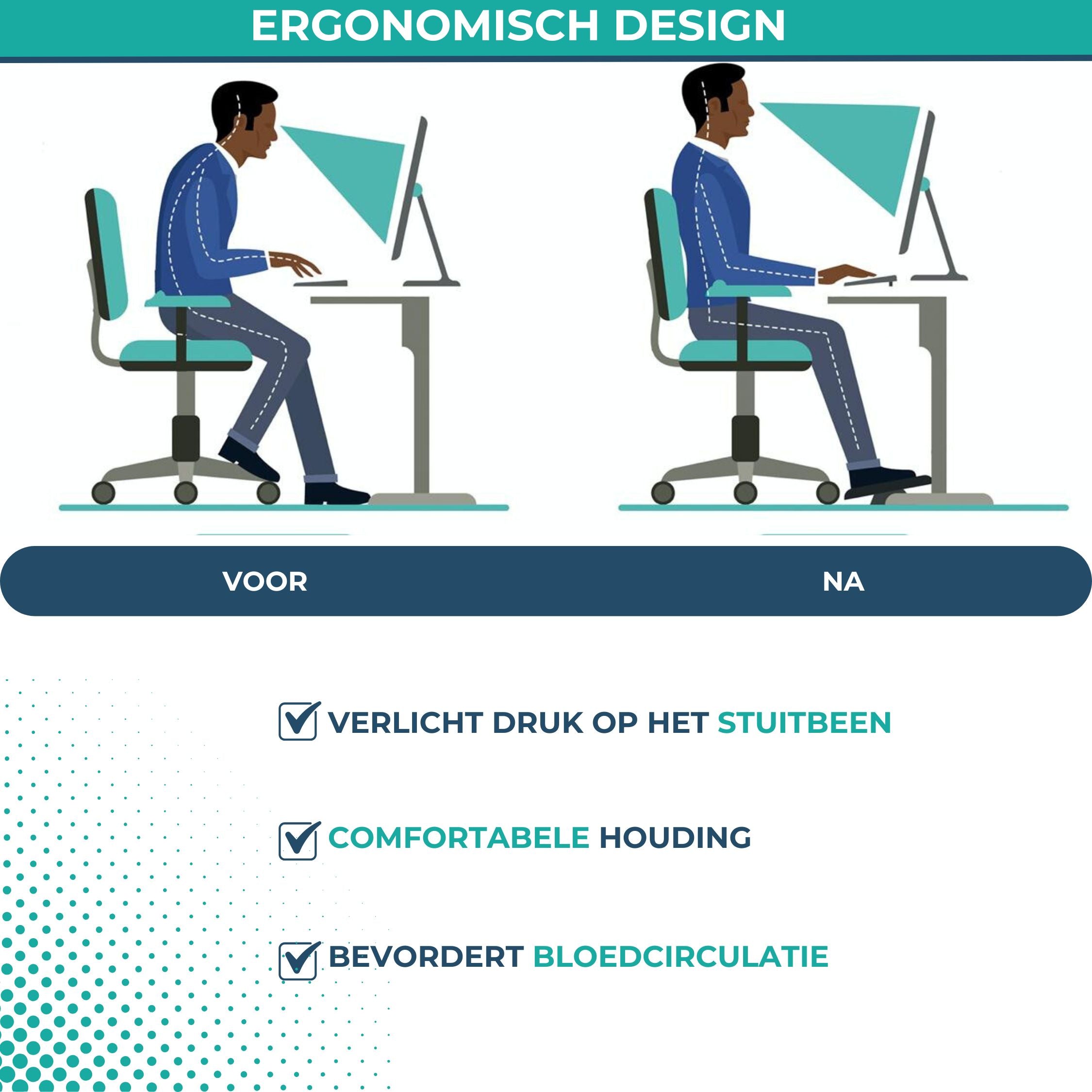 Voetensteun Verstelbaar | SET van twee stuks