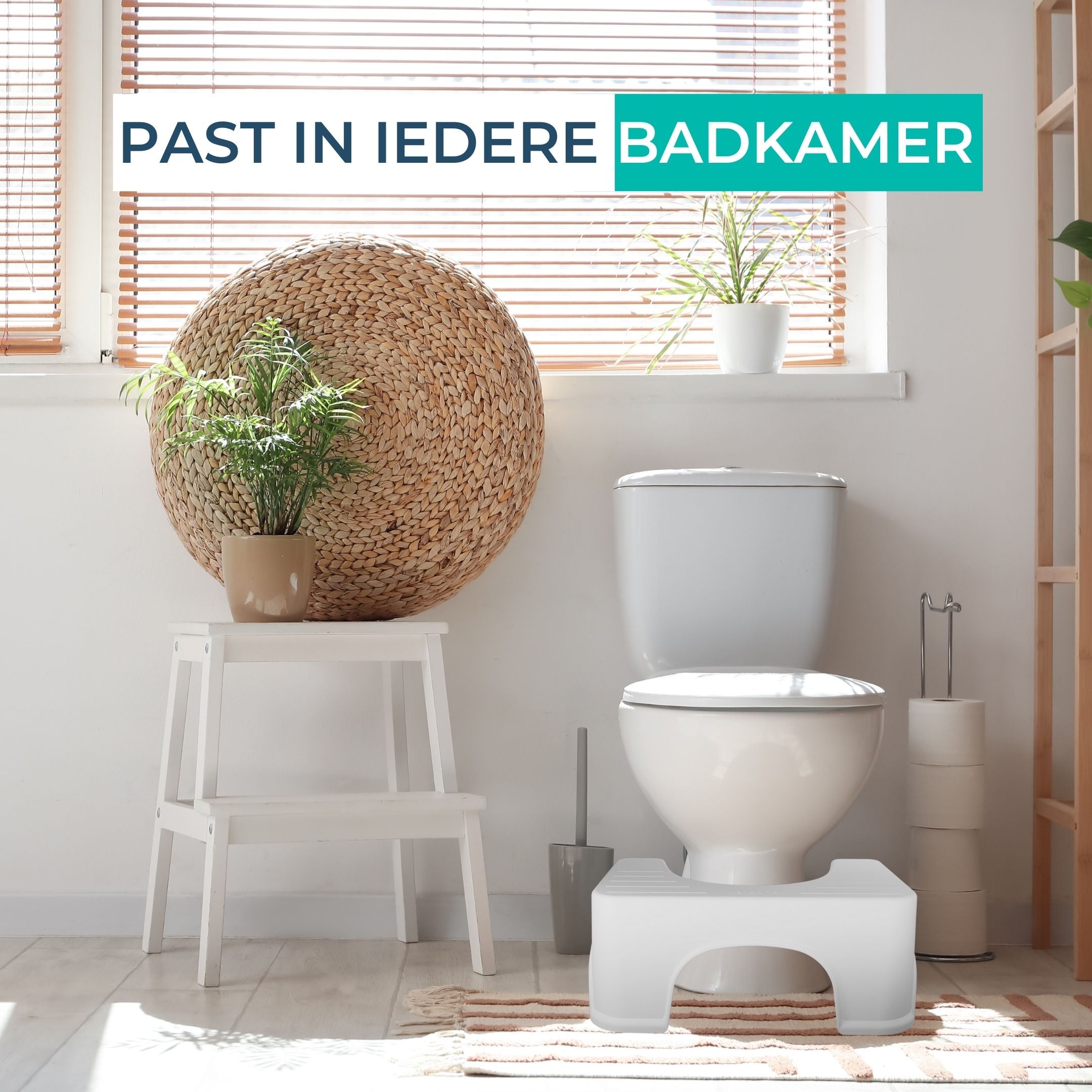 NIEUW Toiletkrukje Wit