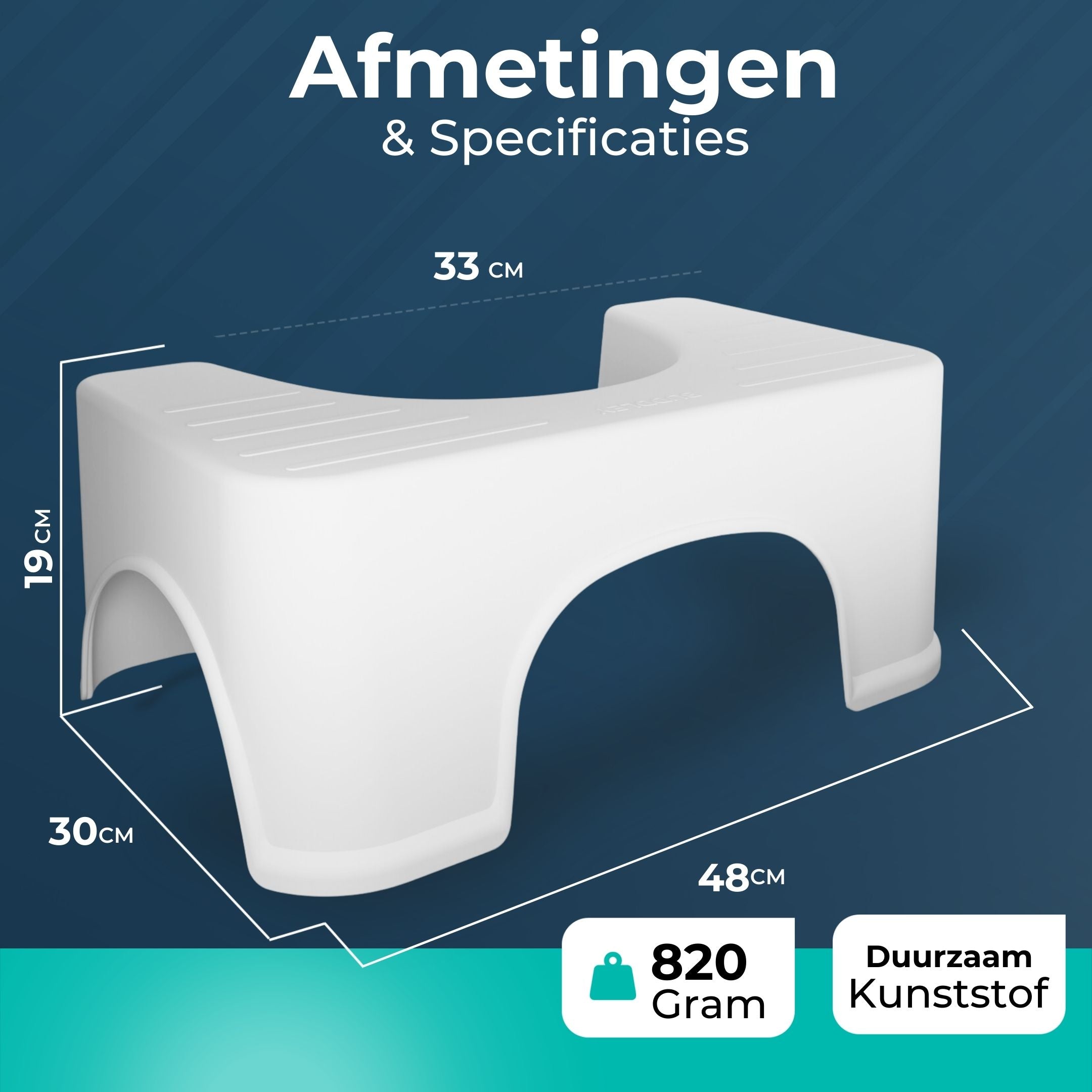 NIEUW Toiletkrukje Wit