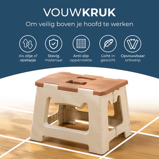 Inklapbaar Opstapje | Hoogte 22,5cm