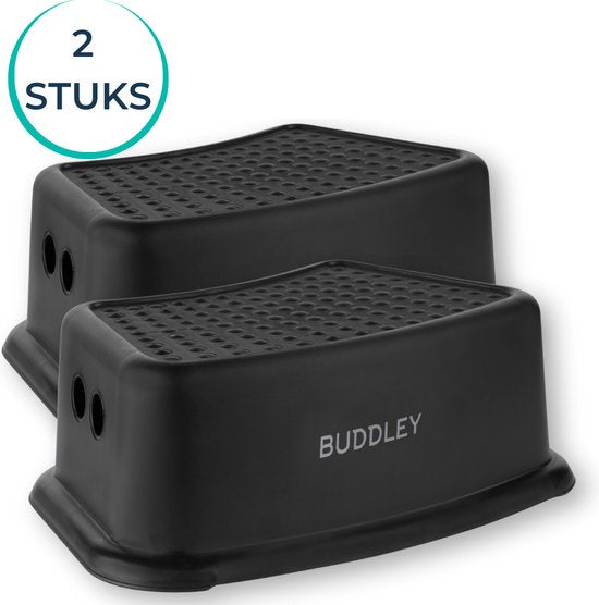 Opstapje Zwart | Set van twee