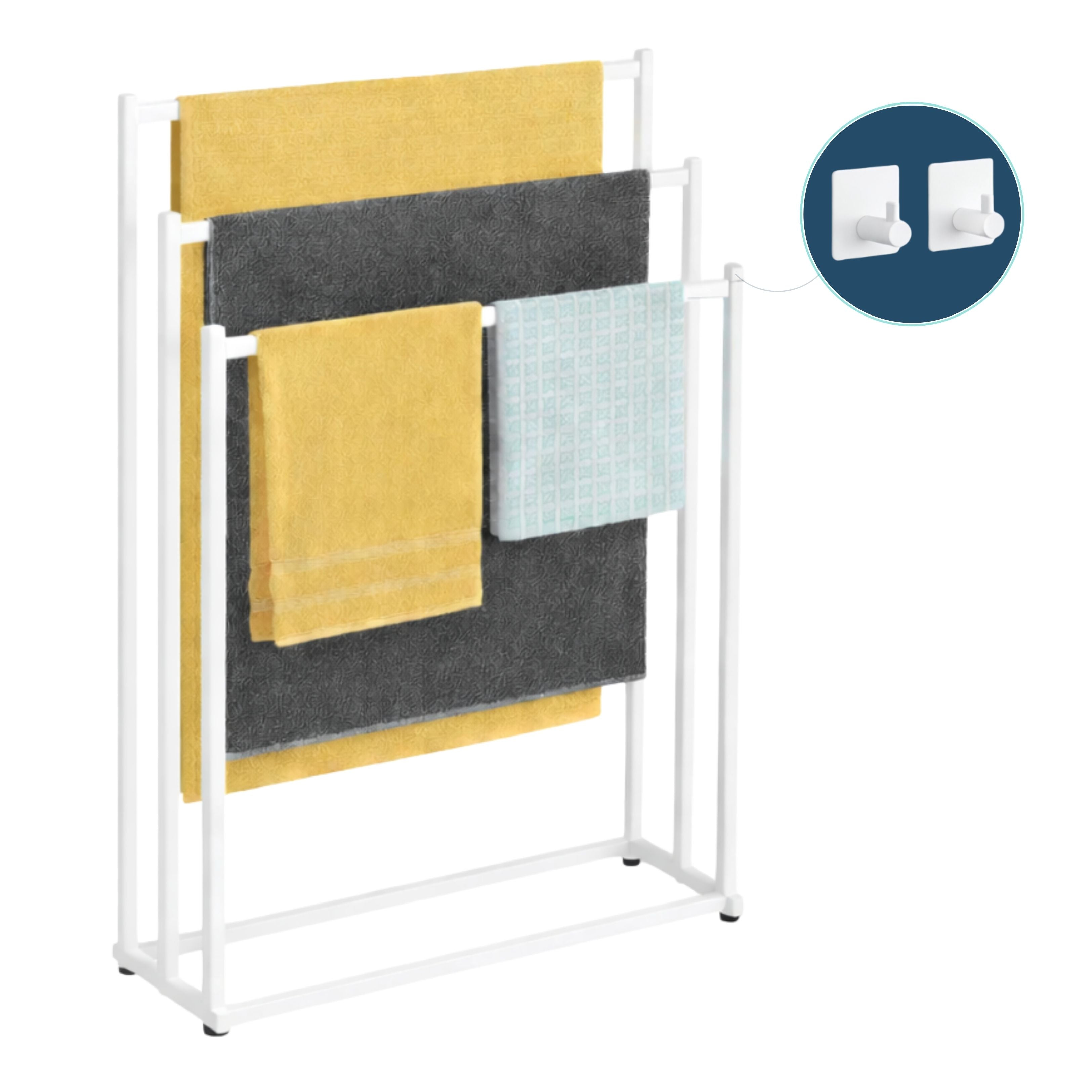 Handdoekrek - Wit - 60cm breed