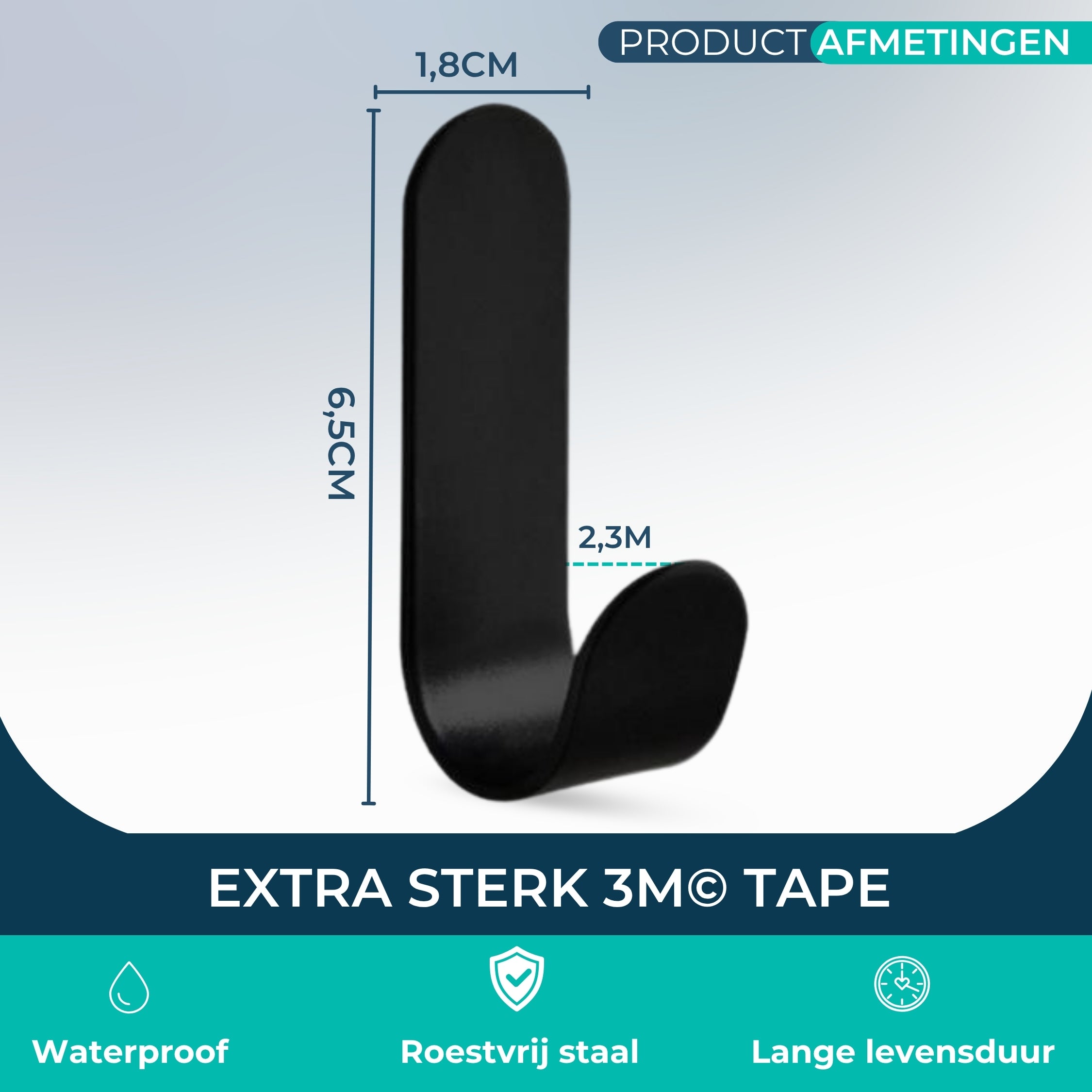 Handdoekhaakjes (5x) - Zelfklevende Haakjes - Handdoekhouder