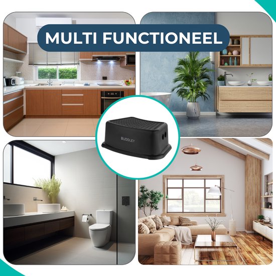 Opstapje Zwart | Set van twee