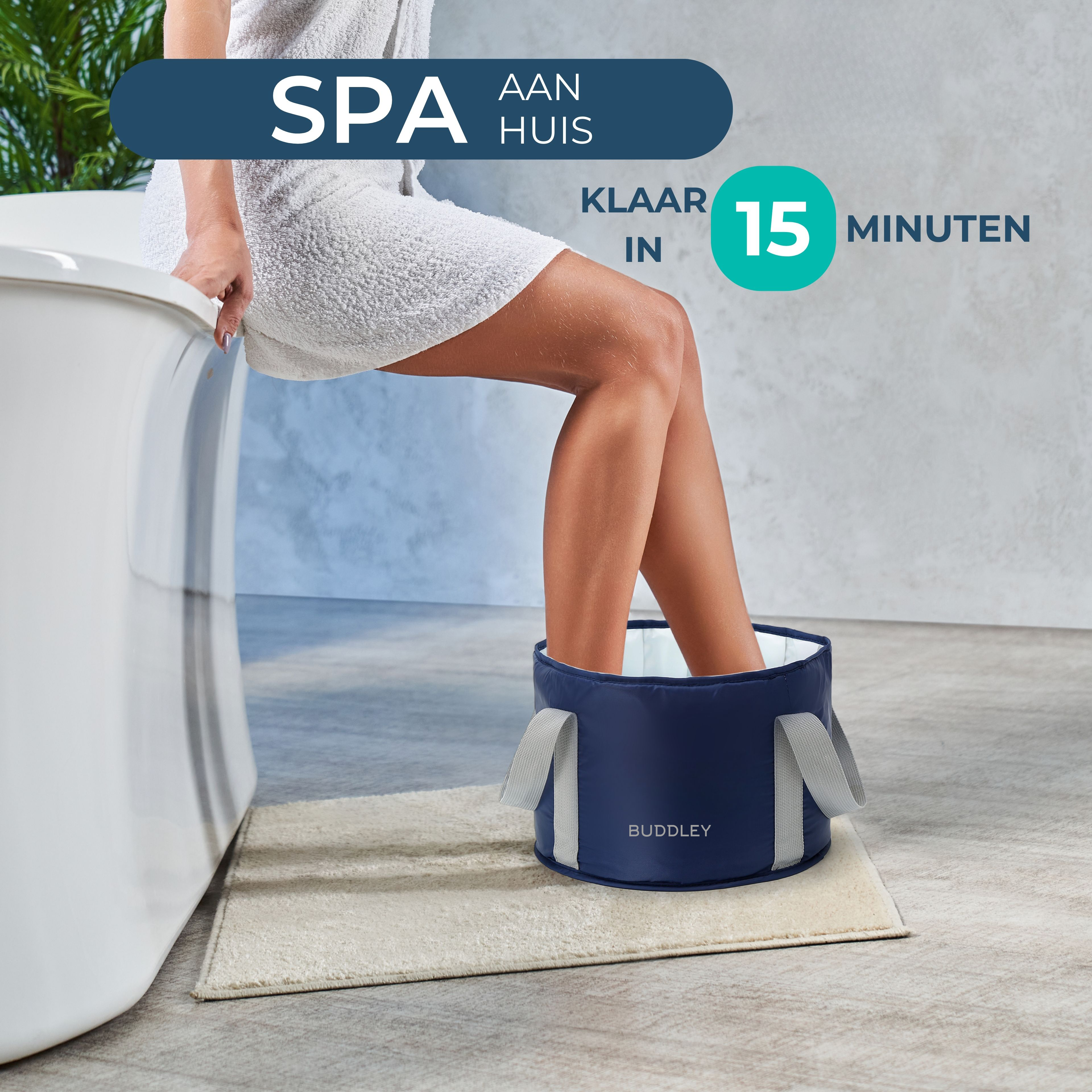 Inklapbaar Voetenbad Blauw | Makkelijk mee te nemen
