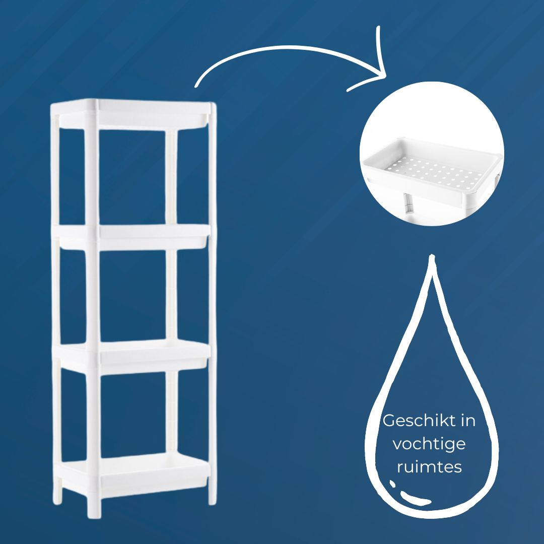 Badkamerrek Staand | 4 etages | Wit