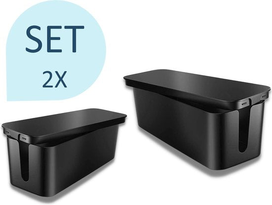 Kabelbox Zwart | Maat M en L