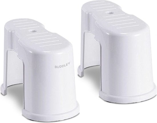 Stapelbaar Wit Toiletkrukje | Maat M