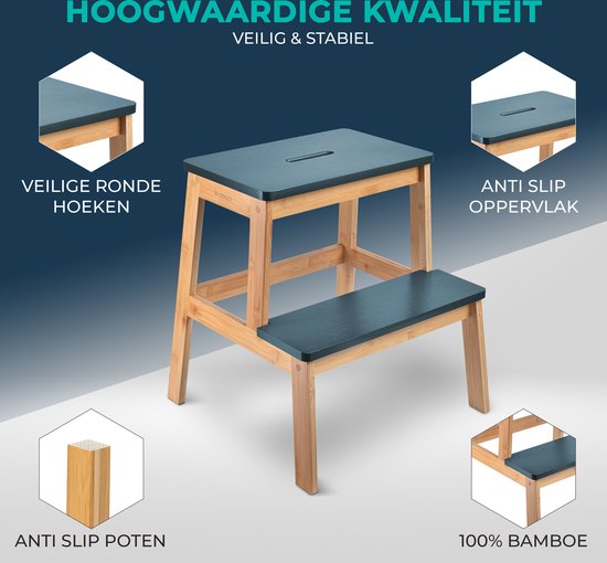 Opstapje | Blauw Bamboe