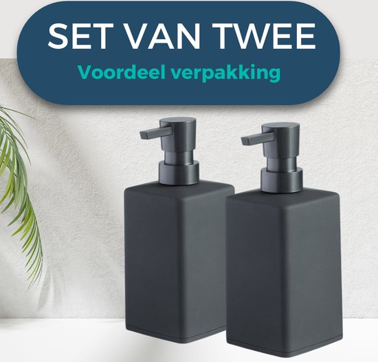 Soap Dispensers Matte Black | SET of 2 Soap Dispensers