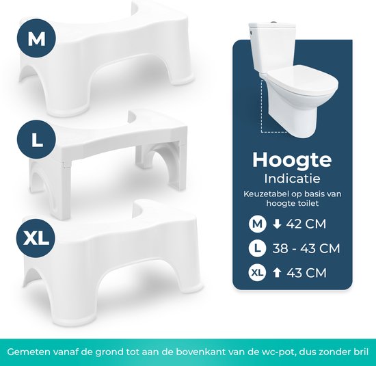 Toiletkrukje Wit | Maat M