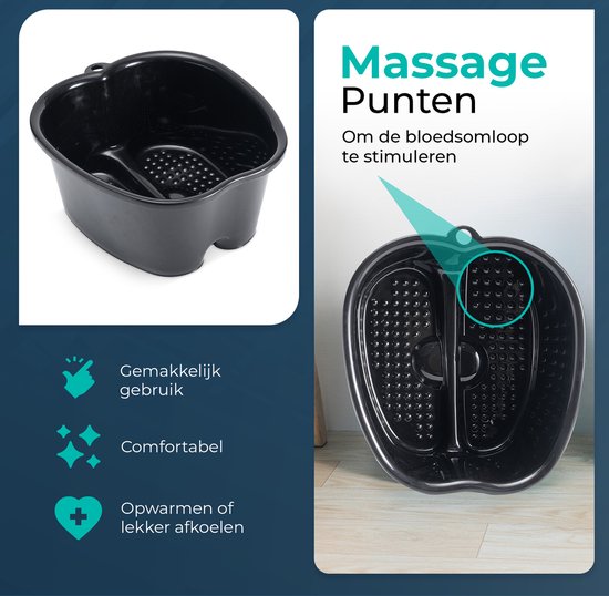 Voetenbad Zwart | Extra diep