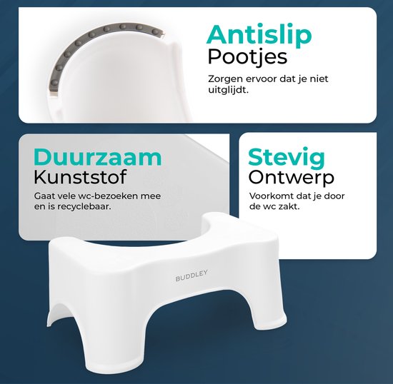 Toiletkrukje Wit | Maat M