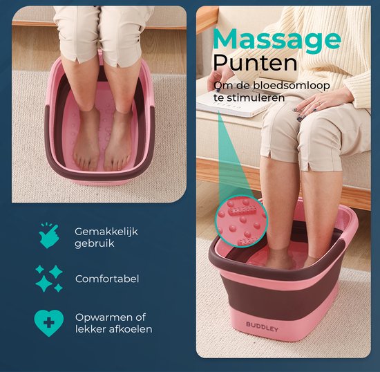 Voetenbad Inklapbaar | Roze