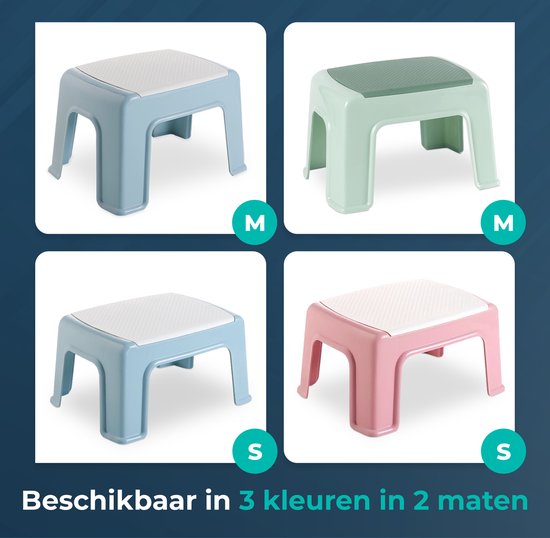 Opstapje Blauw| Hoogte 16,5cm| Ideaal voor kinderen