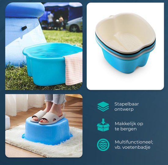 Voetenbad Blauw | Extra diep