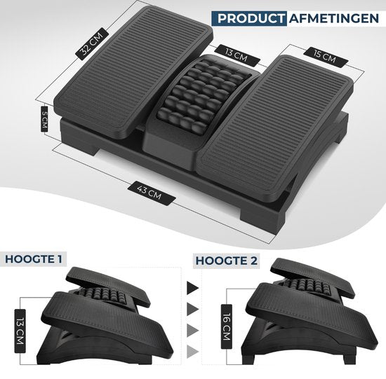 Voetensteun | Verstelbaar en met kantel plateau