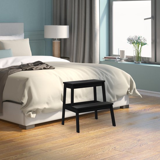 Opstapje Bamboe | Zwart