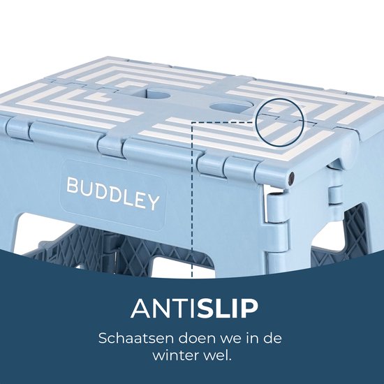 Opstapje inklapbaar Blauw| Hoogte 22CM| Multi inzetbaar