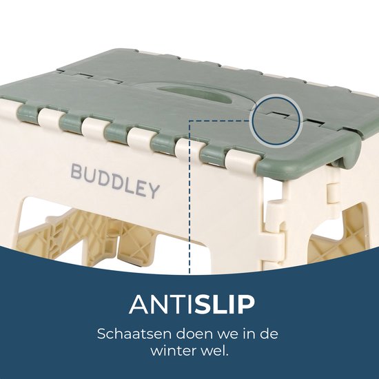 Inklapbaar Groen Opstapje| Hoogte 23cm| Multi inzetbaar