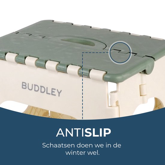 Inklapbaar Groen Opstapje| Hoogte 27cm| Multi inzetbaar