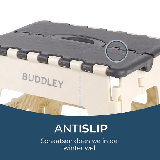 Inklapbaar Grijs Opstapje| Hoogte 23cm| Multi inzetbaar