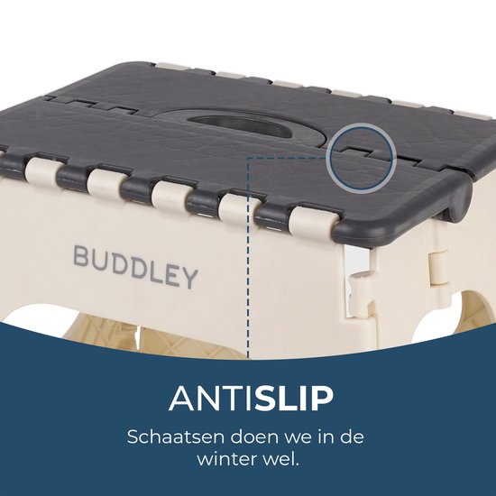 Inklapbaar Grijs Opstapje| Hoogte 27cm| Multi inzetbaar