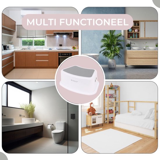 Opstapje Wit | Ideaal voor kinderen| Twee stuks