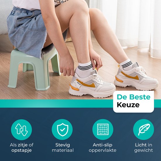 Opstapje Groen| Hoogte 21cm| Ideaal voor kinderen