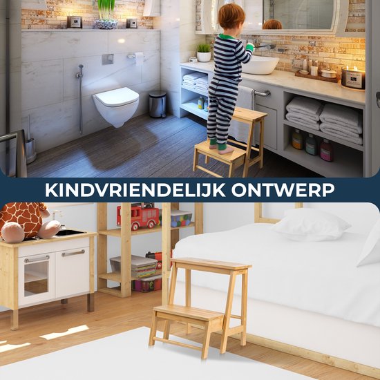 Opstapje Inklapbaar | Naturel Bamboe