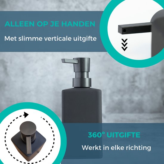 Soap Dispensers Matte Black | SET of 2 Soap Dispensers