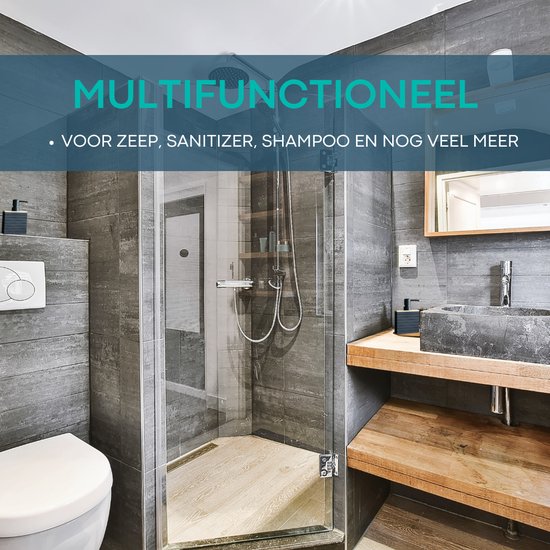 Zeeppompjes met Bamboe Accent | Set van 2 stuks | Moderne Zeeppompjes