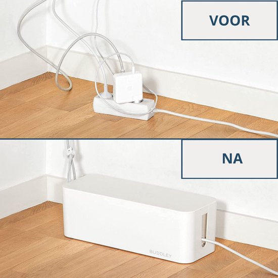 Kabelbox Wit | SET drie stuks | M-L en XL