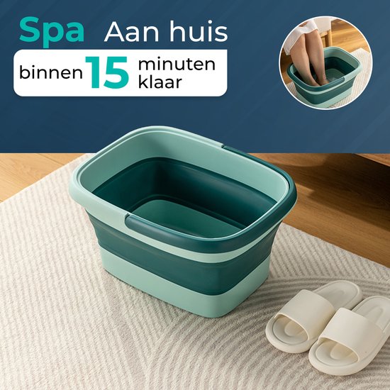 Voetenbad Inklapbaar | Groen | SET 2 stuks