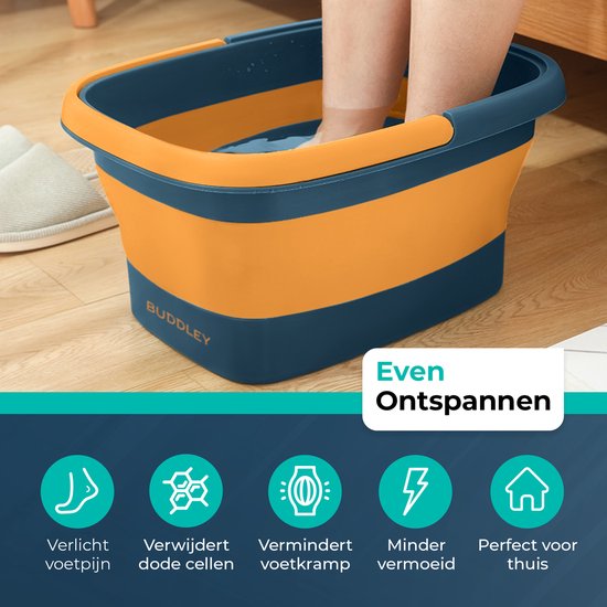 Voetenbad Inklapbaar | Blauw Geel