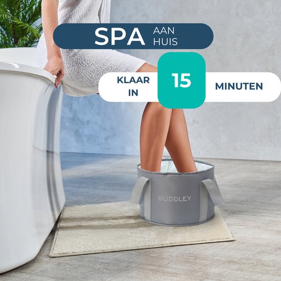 Inklapbaar Voetenbad Grijs | Makkelijk mee te nemen