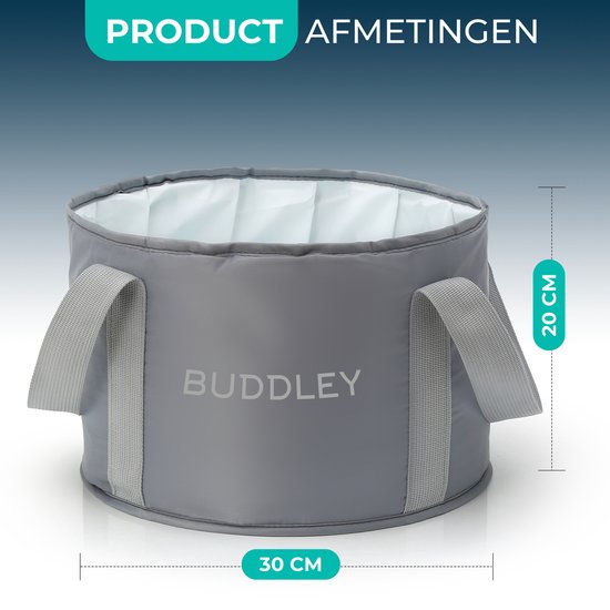 Inklapbaar Voetenbad Grijs | Makkelijk mee te nemen