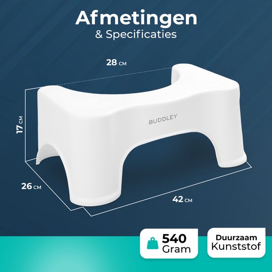 Toiletkrukje Wit | Maat M