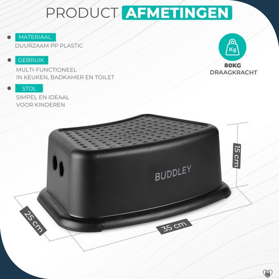 Opstapje Zwart | Multi Inzetbaar