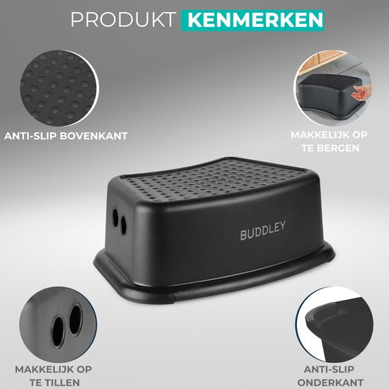 Opstapje Zwart | Multi Inzetbaar