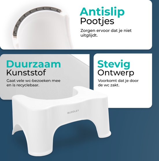 Toiletkrukje Wit | Maat XL