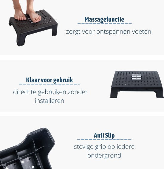 Voetensteun Bureau SET (2x) Kantoor - Ergonomische Voetensteun