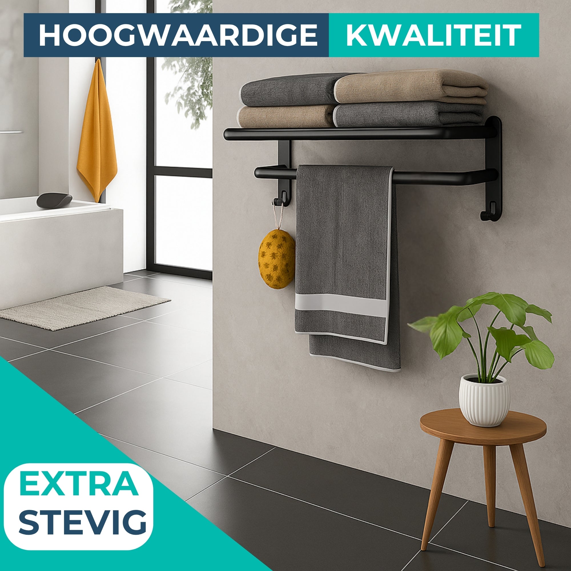 Handdoekrek Inklapbaar - Badkamer - Handdoekenrek