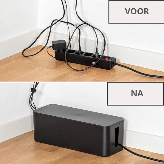 Kabelbox Zwart |SET drie stuks |M-L en XL