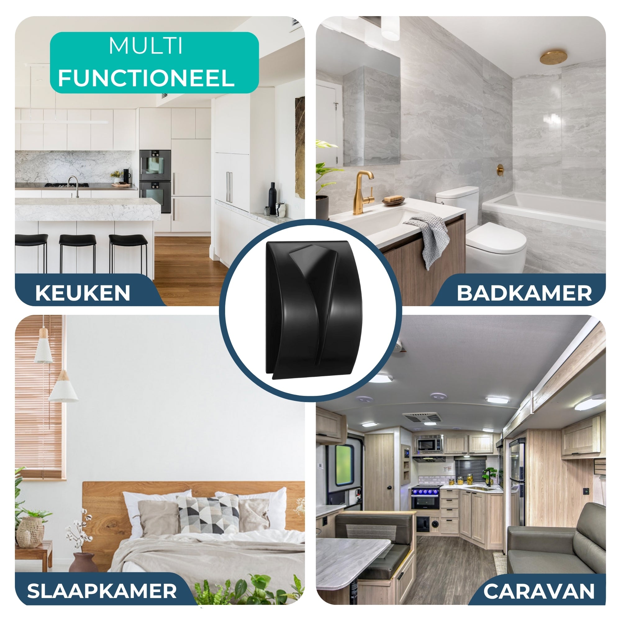 Handdoekhaakjes (4x) - Zelfklevende Haakjes - Handdoekhouder