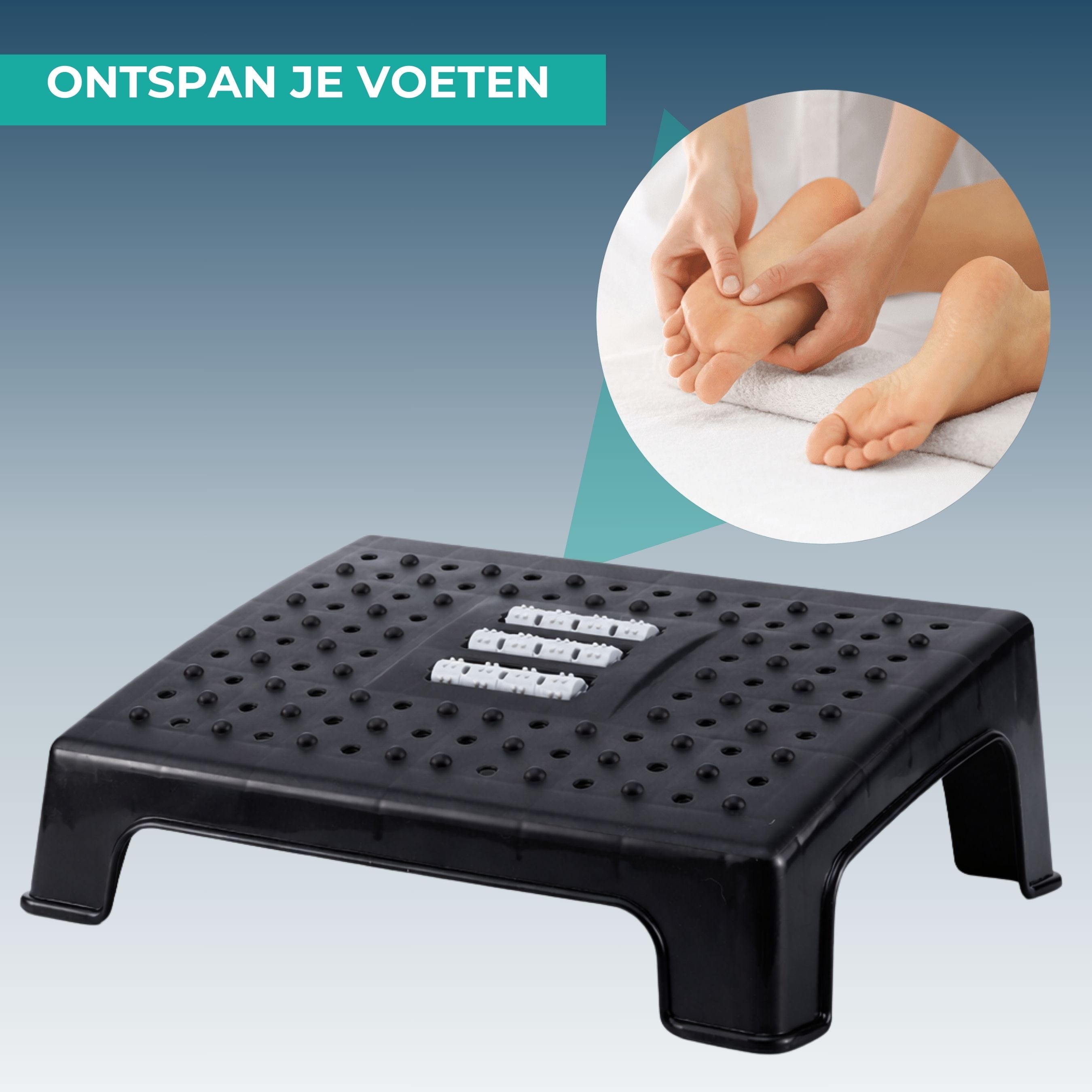 Fußstützen-Schreibtisch-SET (2x) Büro - Ergonomische Fußstütze