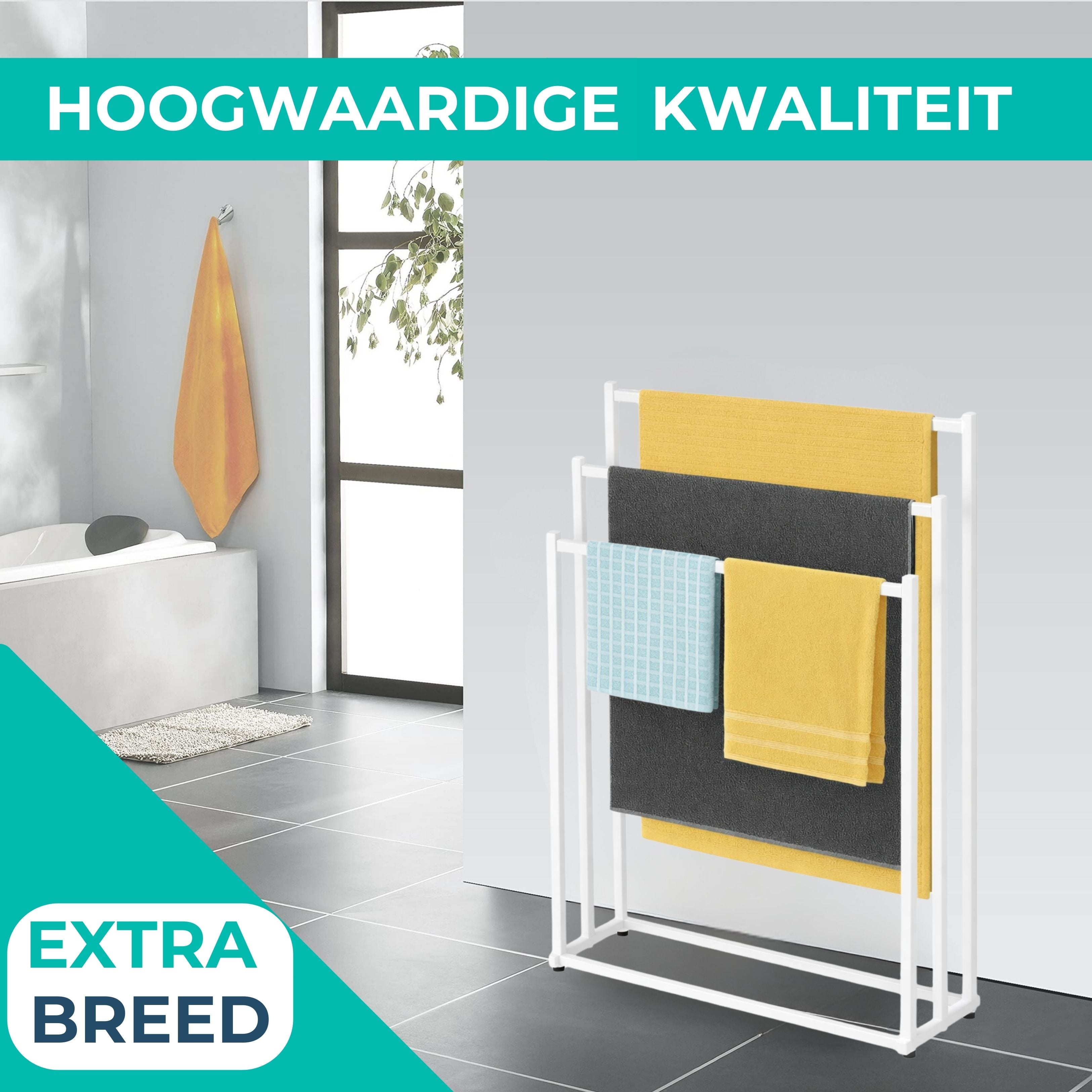 Handdoekrek - Wit - 60cm breed