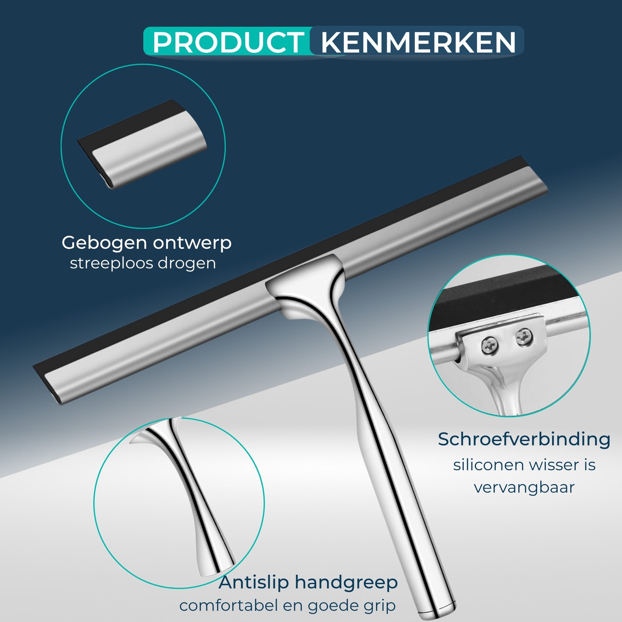 Douchewisser - Luxe Raamtrekker - Trekker Douche