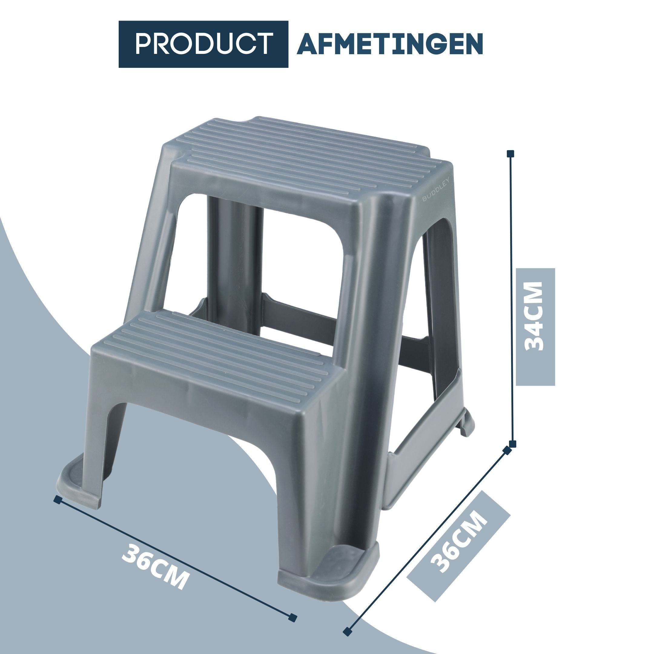 Opstapje Grijs Two step| Multi inzetbaar